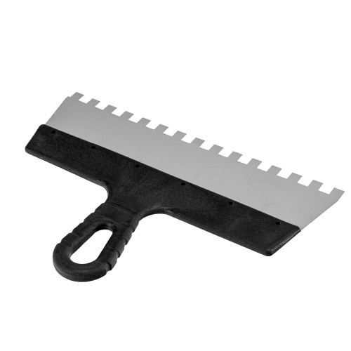 Шпатель из нержавеющей стали, 300 мм, зуб 10 х 10 мм, пластмассовая ручка Sparta фото 2