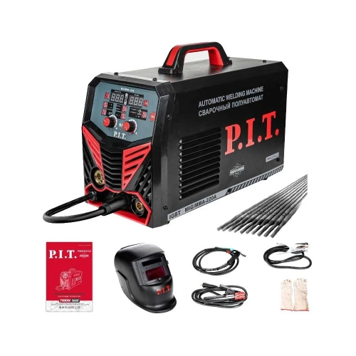 Сварочный полуавтомат P.I.T. PMIG220-С2 7.5кВт, 220А, ПВ-60, MMA 1,6-5,0мм, MIG 0,8-1,0мм PMIG220-C2