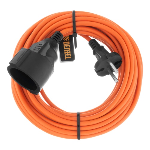 Удлинитель-шнур силовой Garden Series, ПВС, 10м, 1 розетка 3 x 1,5 мм, Denzel фото 3