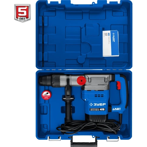 Перфоратор ЗУБР Профессионал SDS Max 1350 Вт, 45 мм ЗПМ-45-1350 ЭВ фото 10 Перфоратор ЗУБР Профессионал SDS Max 1350 Вт, 45 мм ЗПМ-45-1350 ЭВ фото 10