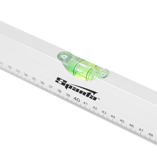 Уровень алюминиевый, 800 мм, 3 глазка, линейка Sparta фото 3