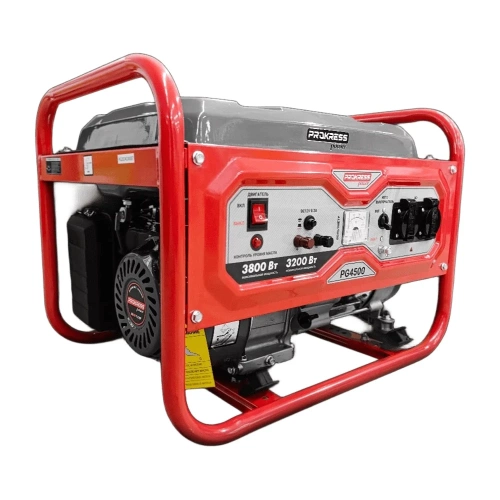 Генератор бензиновый PROKRESSPOWER PG 4500 3,2/3.8 кВт бак 15 л 45 кг 00-00000024 фото 3