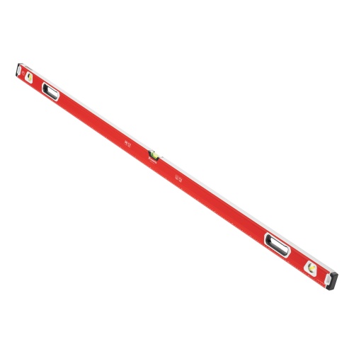 Уровень алюминиевый, магнит, фрезерованный, 3 глазка (1 зеркальный) двухкомпонентные рукоятки, 2000 мм Matrix фото 2