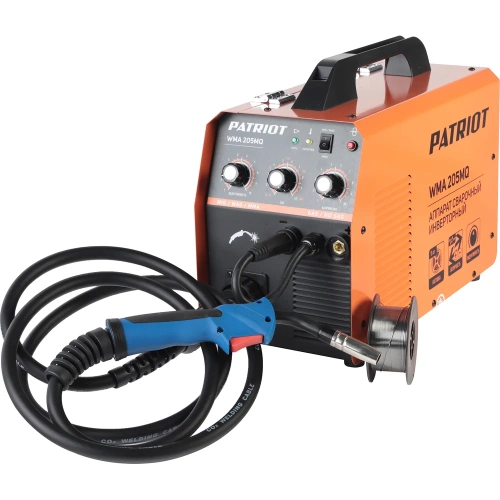 Сварочный инверторный полуавтомат PATRIOT WMA 205MQ MIG/MAG/MMA, полуавтоматическая сварка в среде 605302155 фото 6
