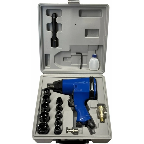 Пневматический гайковерт Turbosky 1/2 с двойным ударным механизмом (набор) PG-1C 752