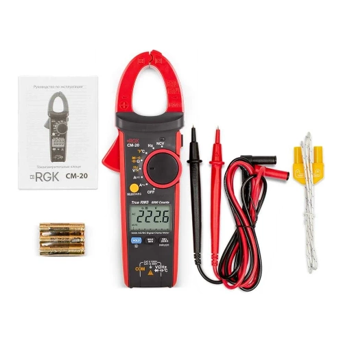 Токоизмерительные клещи с поверкой RGK CM-20 779692 фото 5 Токоизмерительные клещи с поверкой RGK CM-20 779692 фото 5