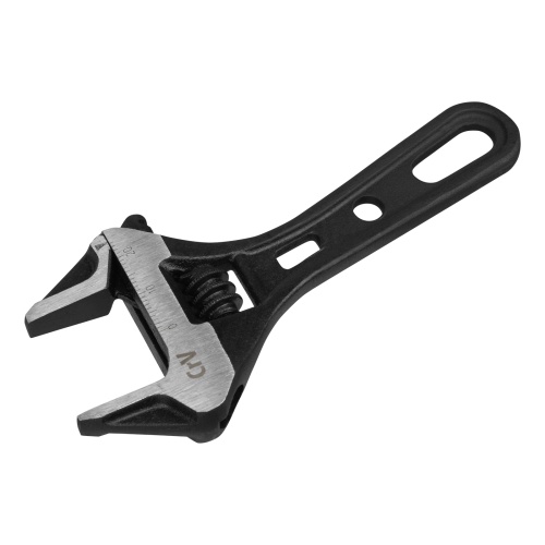 Ключ разводной 115 мм, CrV, кованый, укороченная рукоятка Denzel фото 2