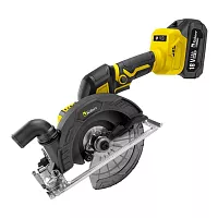 Пила дисковая аккум Kolner 18V UNI-M, 165мм,  KCW 18BL-165-1, BL, диск 165х20мм, глубина 63/43мм (90гр/45гр), 5000об/мин (АКБ 3.0Ач, ЗУ, диск, патруб) 8021000031