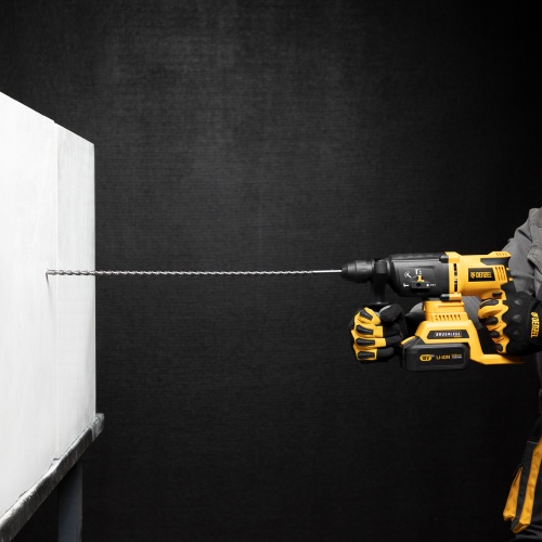 Бур по бетону, двойная спираль, три пылеотводящие кромки, 12 x 600 мм DENZEL фото 6 Бур по бетону, двойная спираль, три пылеотводящие кромки, 12 x 600 мм DENZEL фото 6