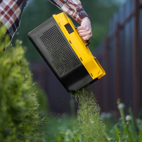Газонокосилка электрическая GMC-1200, шир.,32см, 1200 Вт, 3 уров., травосб. 30 л Denzel фото 31