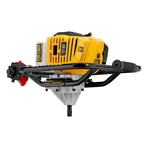 Мотобур DX-52, объем двигателя 52 см3, соединение 20 мм, без шнека Denzel фото 14