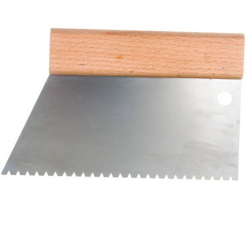 Шпатель для клея Biber 35281 зубчатый тип B3 180 мм фото 3