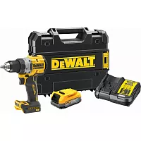 Бесщеточная дрель-шуруповерт DEWALT 2 скорости, 1 АКБ 18 В XR Li-Ion DCD800E1T-QW