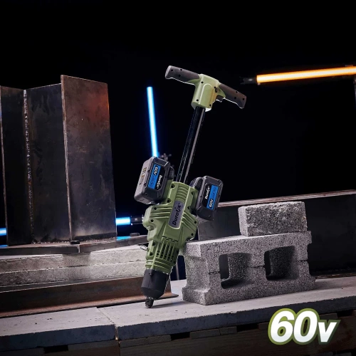 Ударный гайковерт Durofix 3/4 60В 2 АКБ 2,0Ач+ЗУ RI60180A2-6-P фото 8