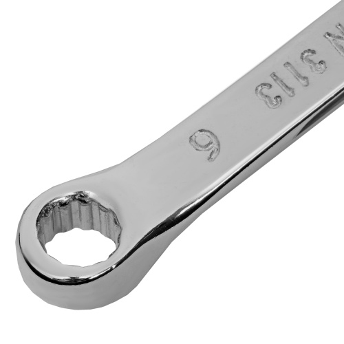 Ключ комбинированный, 6 мм, CrV, полированный хром Matrix фото 4