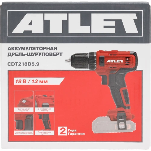 Аккумуляторная дрель-шуруповерт ATLET CDT218D5.9 фото 10 Аккумуляторная дрель-шуруповерт ATLET CDT218D5.9 фото 10