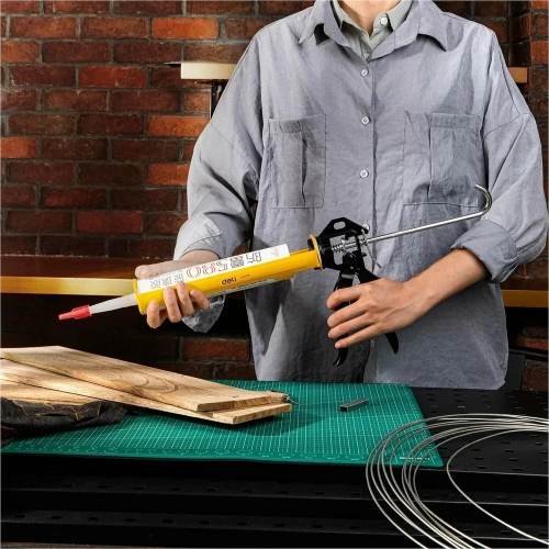 Пистолет для герметика DELI DL2370A 98426 фото 8