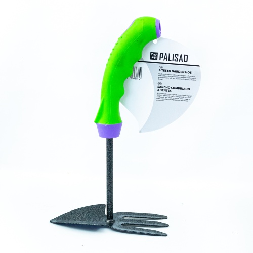 Мотыжка комбинир, профиль "лепесток" и 3-зубая, защ. покр, обрез. эргономичная рукоятка Palisad фото 5