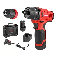 Аккумуляторная дрель-шуруповерт WORTEX BD 1215 LiSET в чемодане 1326470