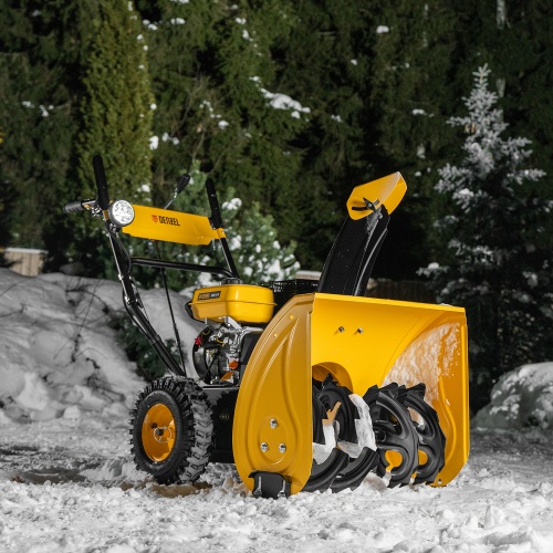 Бензиновая снегоуборочная машина SBM 610, 212 cc, ручной старт, фара Denzel фото 32