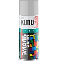 Эмаль аэрозольная универсальная Kudo KU-1017 светло-серая 520 мл