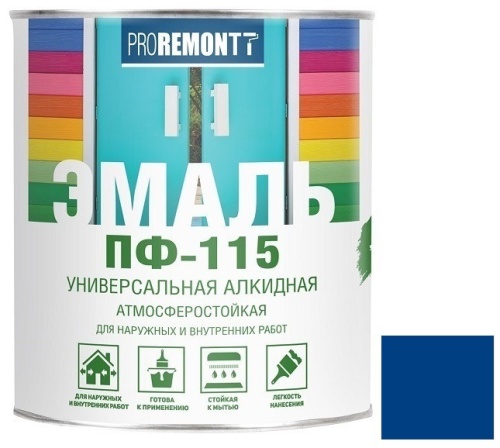 Эмаль Proremontt ПФ-115 синяя 1,9 кг
