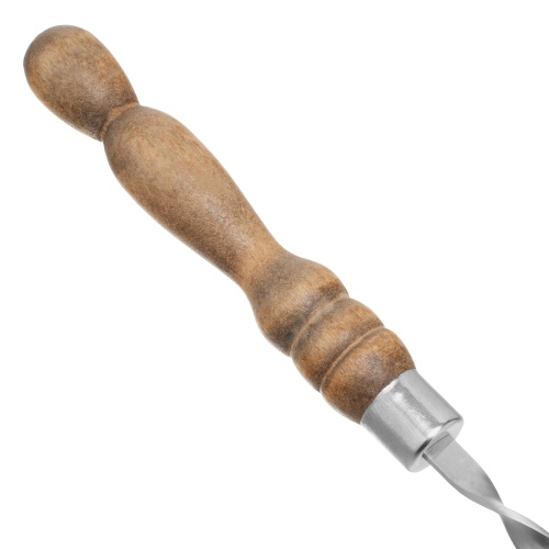 Шампур плоский, 650х10х2,5 мм, с деревянной рукояткой, нерж. сталь, Camping// Palisad фото 4