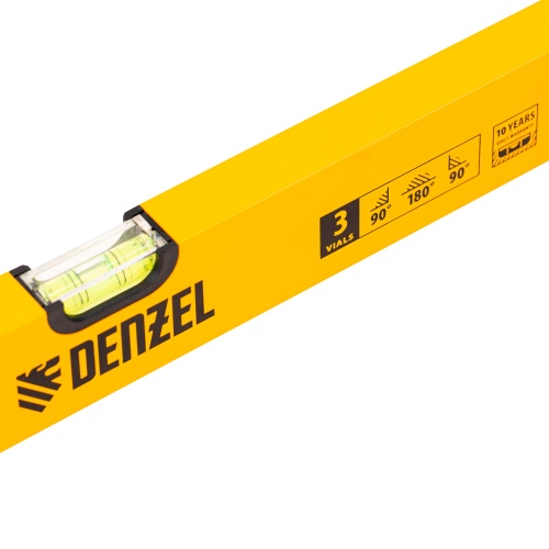 Уровень алюминиевый, 1200 мм, фрезерованный, 3 глазка Denzel фото 7