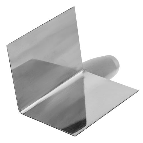 Мастерок из нержавеющей стали, 80 х 60 х 60 мм, для внешних углов, деревянная ручка Matrix фото 6