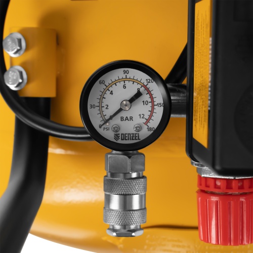 Компрессор воздушный BCV2200/100, ременный привод, 2.2 кВт, 100 литров, 370 л/мин Denzel фото 22