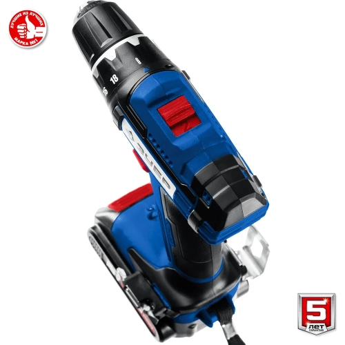 Дрель-шуруповерт ЗУБР Профессионал 20В, без АКБ, в коробке DL-201 фото 11