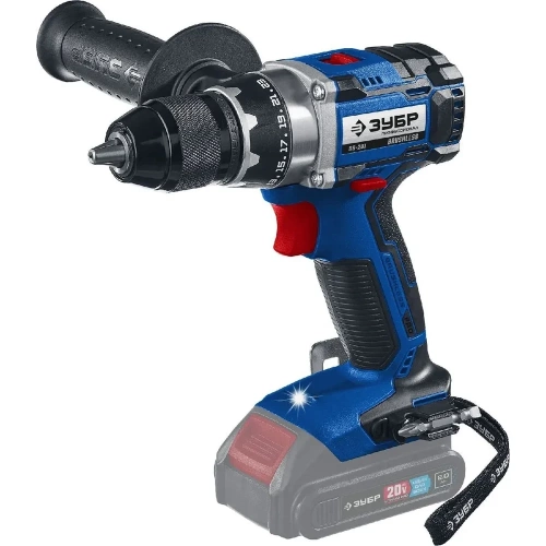 Профессиональная бесщеточная дрель-шуруповерт ЗУБР 20 В, 2 АКБ х 4 Ач, кейс DB-211-42 фото 3 Профессиональная бесщеточная дрель-шуруповерт ЗУБР 20 В, 2 АКБ х 4 Ач, кейс DB-211-42 фото 3
