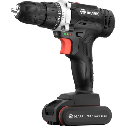 Дрель-шуруповерт БелАК щеточная, 21V 40Hm, в кейсе, 2 АКБ БАК.53311 фото 4 Дрель-шуруповерт БелАК щеточная, 21V 40Hm, в кейсе, 2 АКБ БАК.53311 фото 4