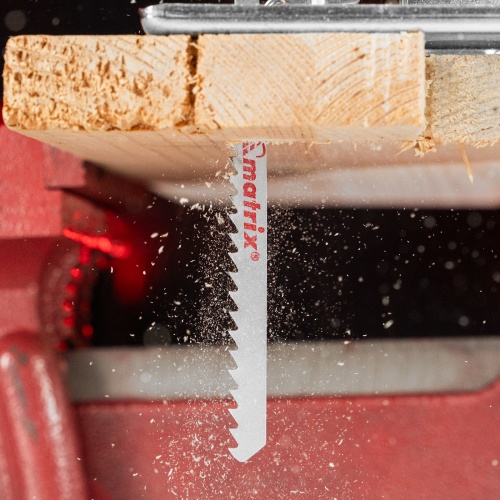 Полотна для электролобзика по дереву, 3 шт, 90 х 4 мм, HCS, EU- хвостовик Matrix фото 8