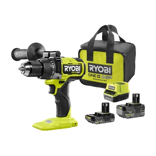 Дрель-шуруповерт Ryobi RPD18X-242S 18В, бесщеточная, ударная 5133005283