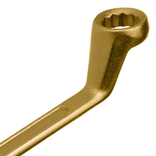 Ключ накидной, 17 х 19 мм, желтый цинк Сибртех фото 4