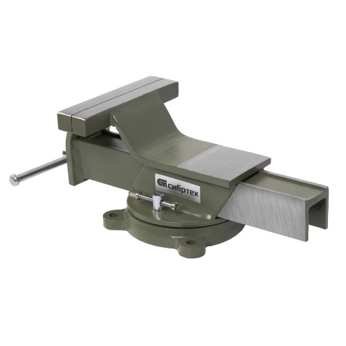 Тиски слесарные, 150 мм, стальные, поворотные Сибртех фото 2