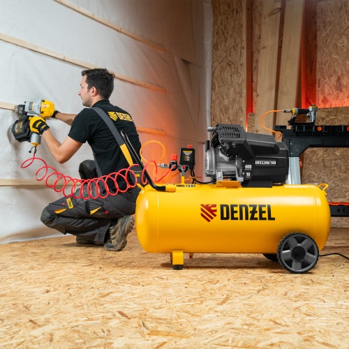 Компрессор воздушный DKV2200/100, Х-PRO 2.2 кВт, 400 л/мин, 100л Denzel фото 22 Компрессор воздушный DKV2200/100, Х-PRO 2.2 кВт, 400 л/мин, 100л Denzel фото 22