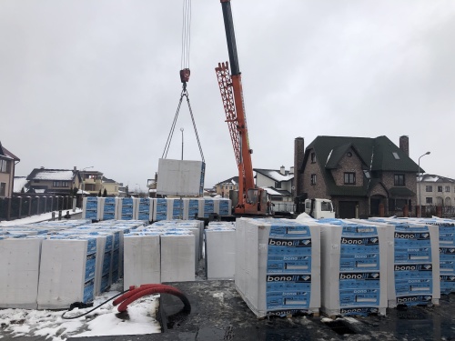 Газобетонный блок Bonolit D500 600х250х400 мм 0,06 м3/36 шт/2,16 м3 на поддоне фото 3