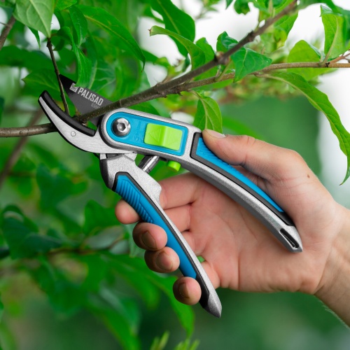 Секатор с наковальней, 215 мм, регулировка захвата, трехкомпонентные рукоятки, LUXE Palisad фото 12