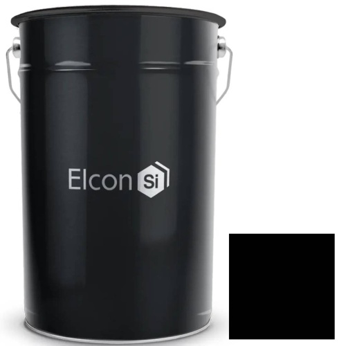 Эмаль термостойкая Elcon Max Therm 700 градусов чёрная полуглянцевая 25 кг