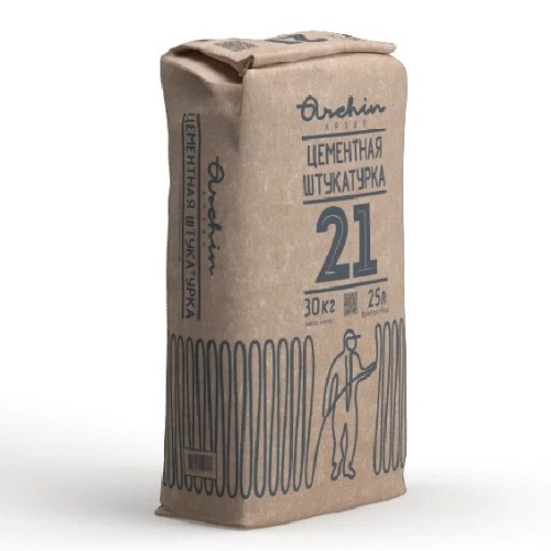 Штукатурка цементная Archin 21 серая 30 кг