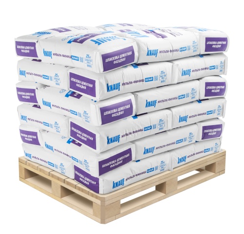 Шпаклёвка цементная фасадная Knauf Мульти-финиш белый 25 кг фото 3