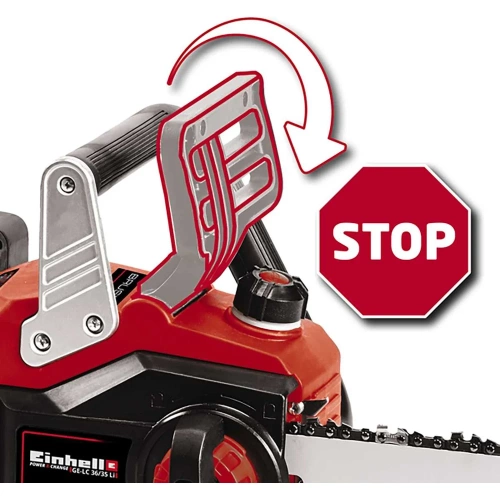 Пила цепная аккумуляторная Einhell PXC GP(GE)-LC 36/35 Li + 2 акк.4,0 + ЗУ двойное Twincharger 3А 4501780SET фото 6 Пила цепная аккумуляторная Einhell PXC GP(GE)-LC 36/35 Li + 2 акк.4,0 + ЗУ двойное Twincharger 3А 4501780SET фото 6