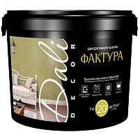 Краска декоративная фасадная Dali Decor Фактура база А 7 кг