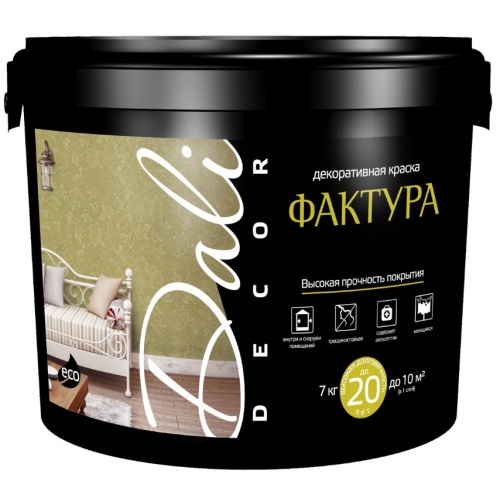 Краска декоративная фасадная Dali Decor Фактура база А 7 кг