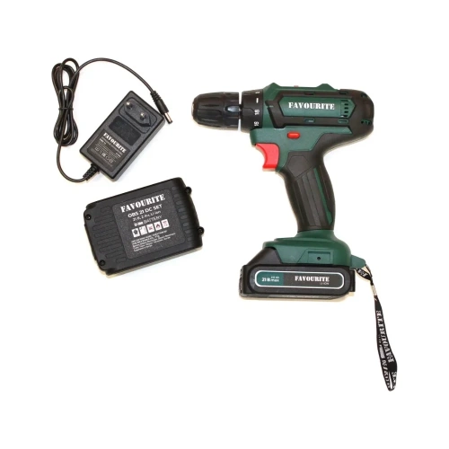 Дрель-шуруповерт аккумуляторная FAVOURITE OBS 21 DC SET 21В, 2Ач, кейс 150121421