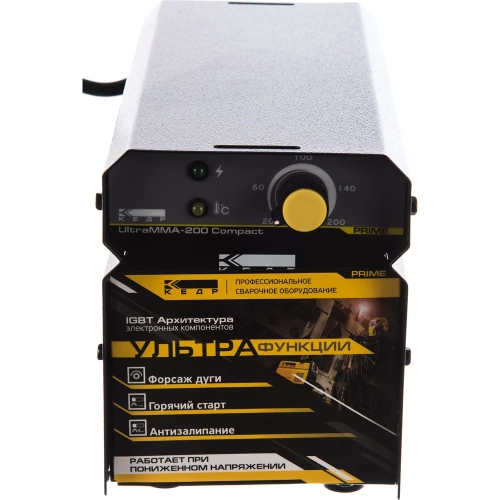 Инверторный аппарат КЕДР UltraMMA-200 Compact 220В 20-200А 8012559 фото 6 Инверторный аппарат КЕДР UltraMMA-200 Compact 220В 20-200А 8012559 фото 6