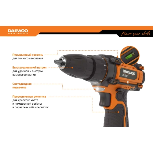 Аккумуляторный дрель-шуруповерт DAEWOO DAA 1210 Li DAA 1210Li фото 4