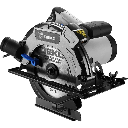 Дисковая (циркулярная) пила DEKO CSDK-1800 PRO, 1800Вт, 190мм диск поддержание оборотов, плавный пуск 085-1152 фото 7